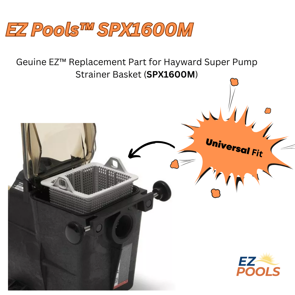 Hayward Super Pump Basket (SPX1600M), Strainer Basket for Hayward Pool Pump