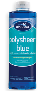BioGuard Polysheen Blue Clarifier - 1 Quart Pool & Spa Clarifier