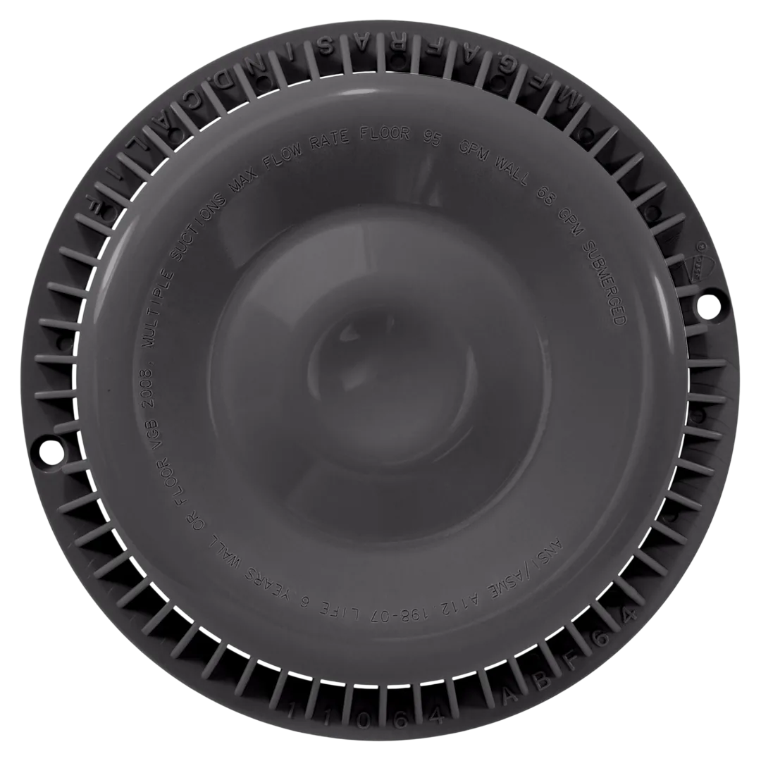 Afras 11064DKGY Anti Vortex Drain Cover - Top