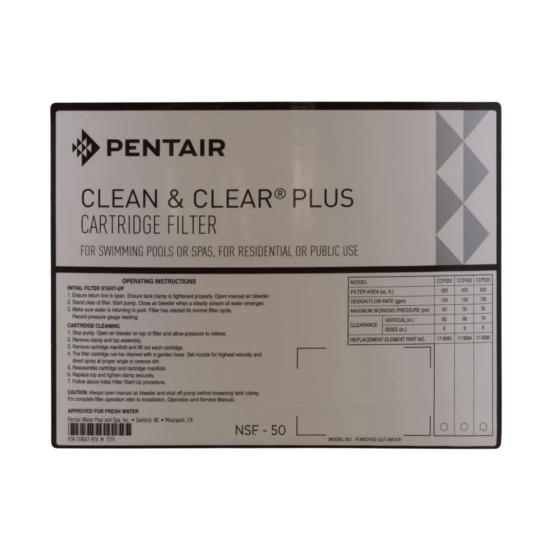 Pentair 178578 almond bottom tank assembly for Clean & Clear Plus and