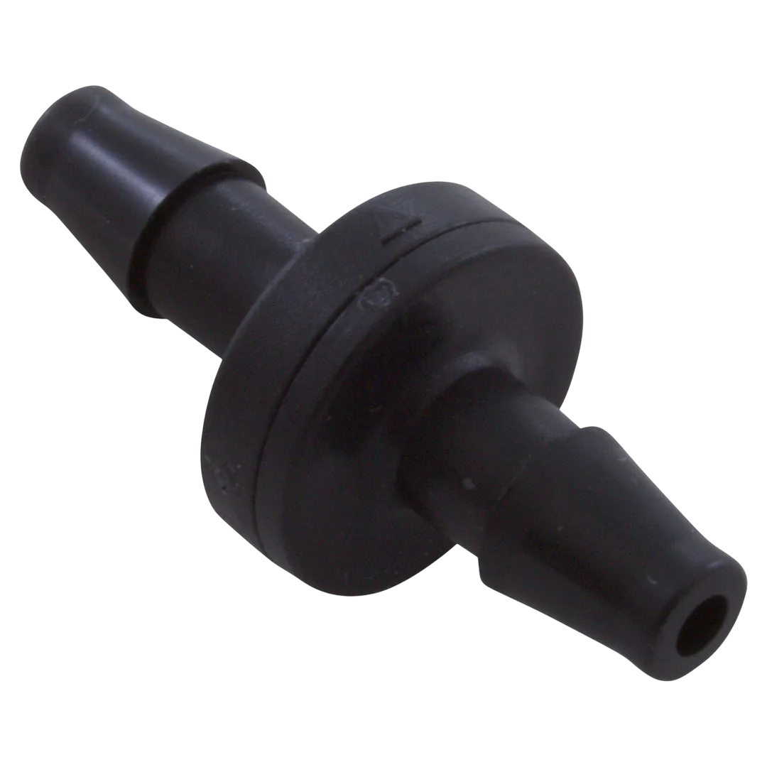 AquaSunOzone 691 Barb Kynar Check Valve - Reverse