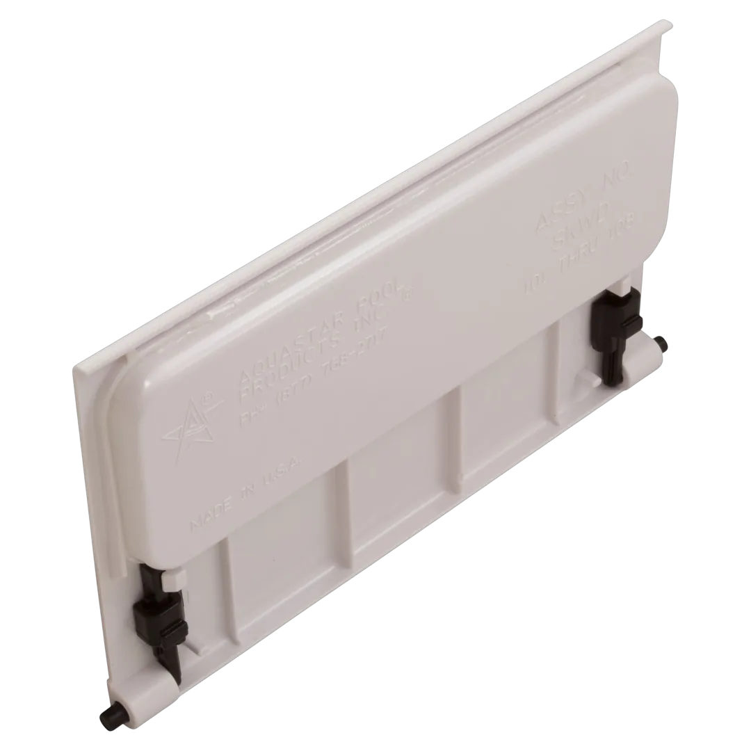 AquaStar SKWD101 Skimmer Weir Plate with Clips - Reverse