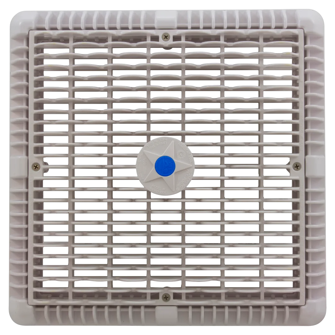 AquaStar WAV12WR101 12 in Square Wave Suction Outlet Cover - Front