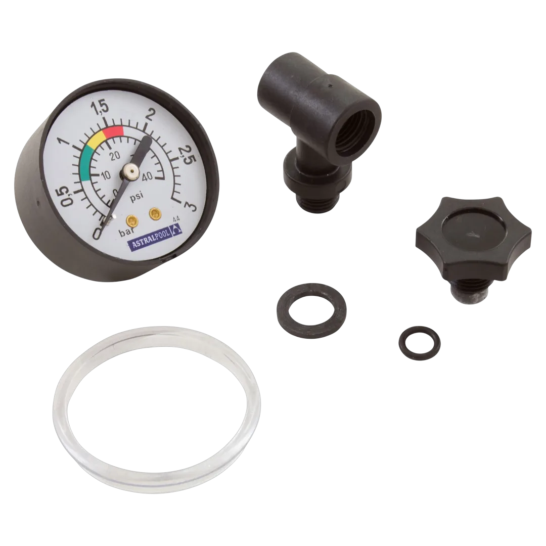 Astral 1/8 Inch Back Mount Pressure Gauge Kit