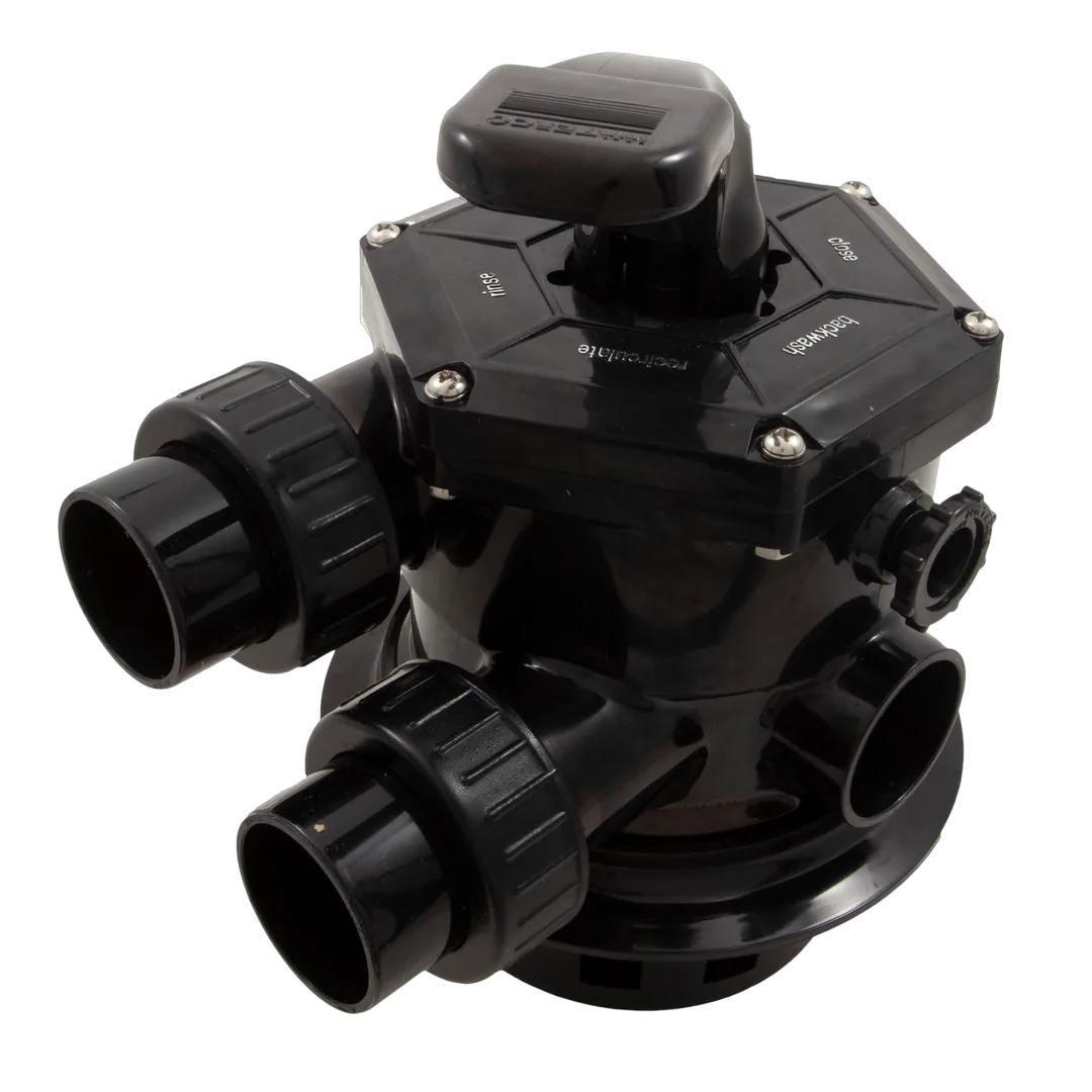 Waterco 2280445 Newport T-Series 1.5 in Top Mount Multiport Valve - Rev