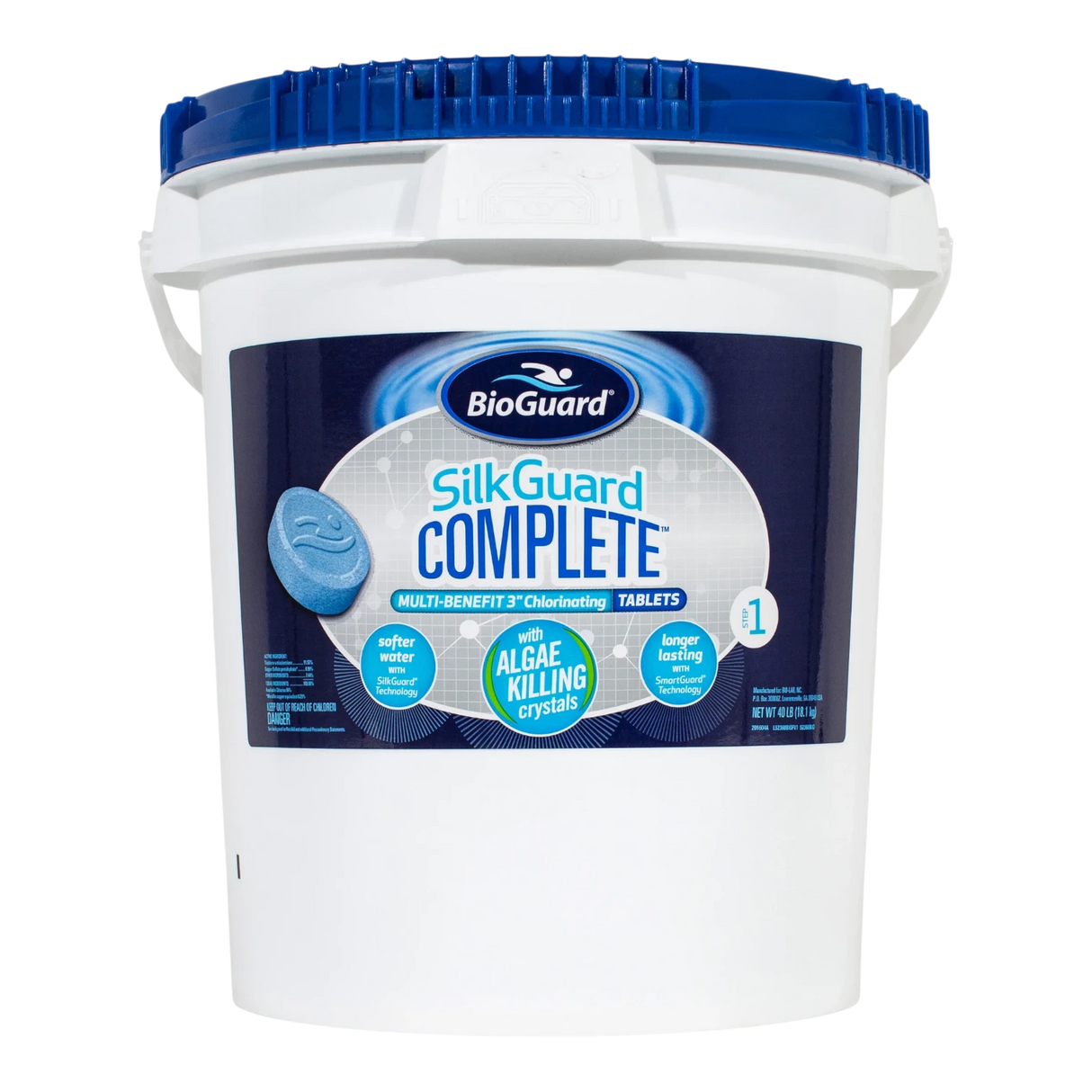 BioGuard SilkGuard Complete, 3-inch Chlorinating Tablets, 40 lb Bucket - EZ Pools
