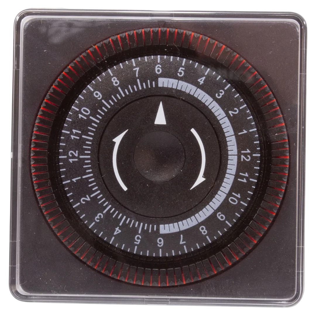 Diehl TA-4164 24-Hour SPST Panel Mount Timer, 230V 20A, with Housing - Front