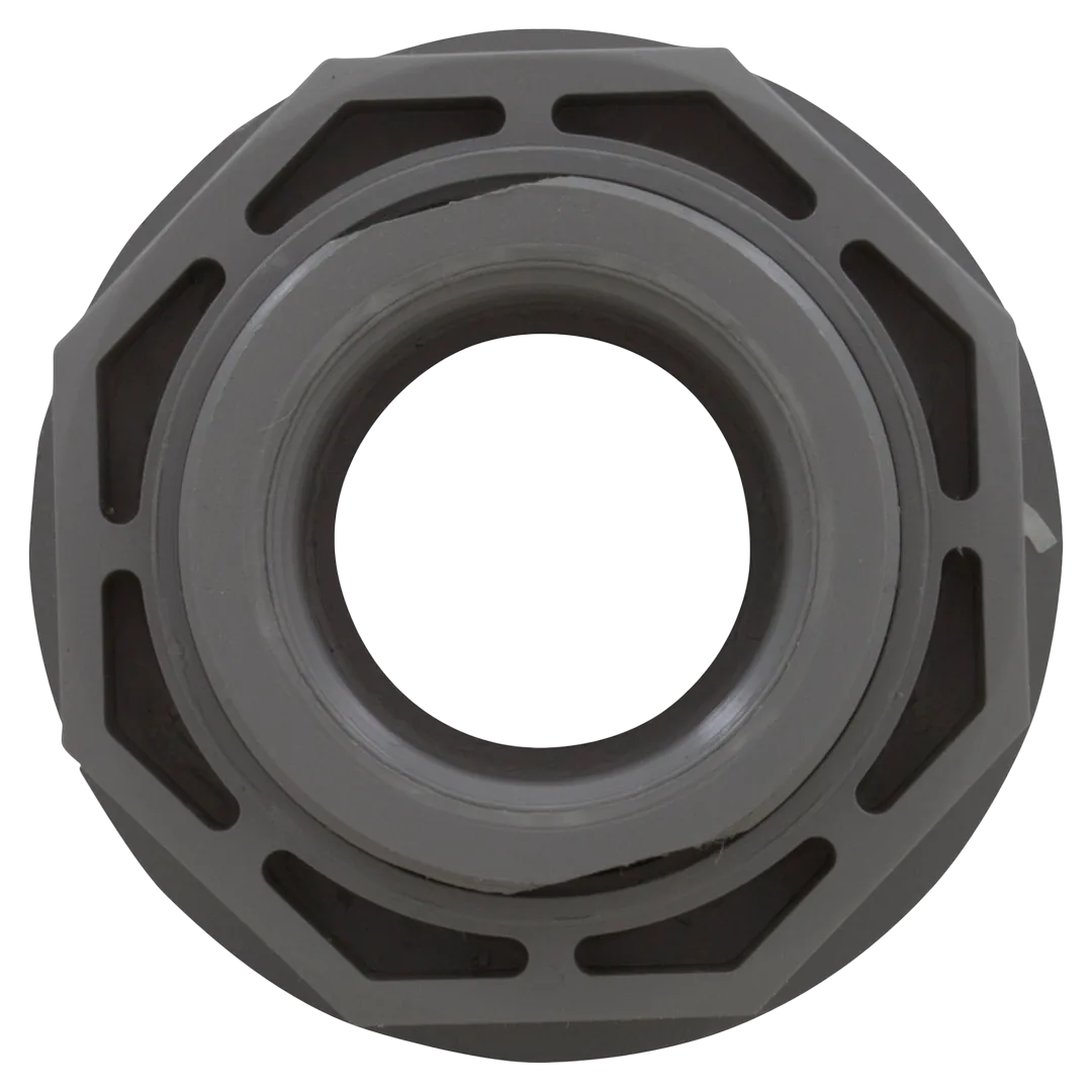 Custom Molded Products 25522-001-000 Vinyl Wall Return Fitting 1.5 in FIP x FIP, Gray - Back