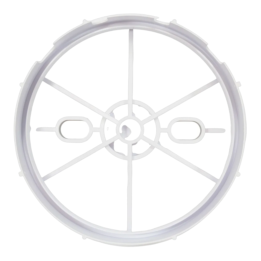CMP 25538-900-000 Square Skimmer Cover & Collar, White - Bottom (2)