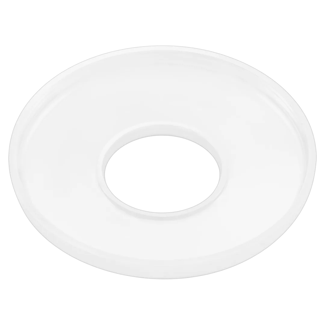 Custom Molded Products 25572-000-000 Cycolac Escutcheon White - Reverse