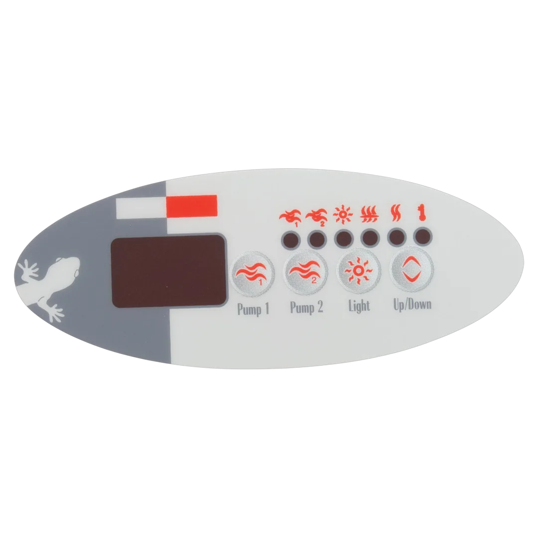 Gecko TSC-9-GE2 control panel overlay
