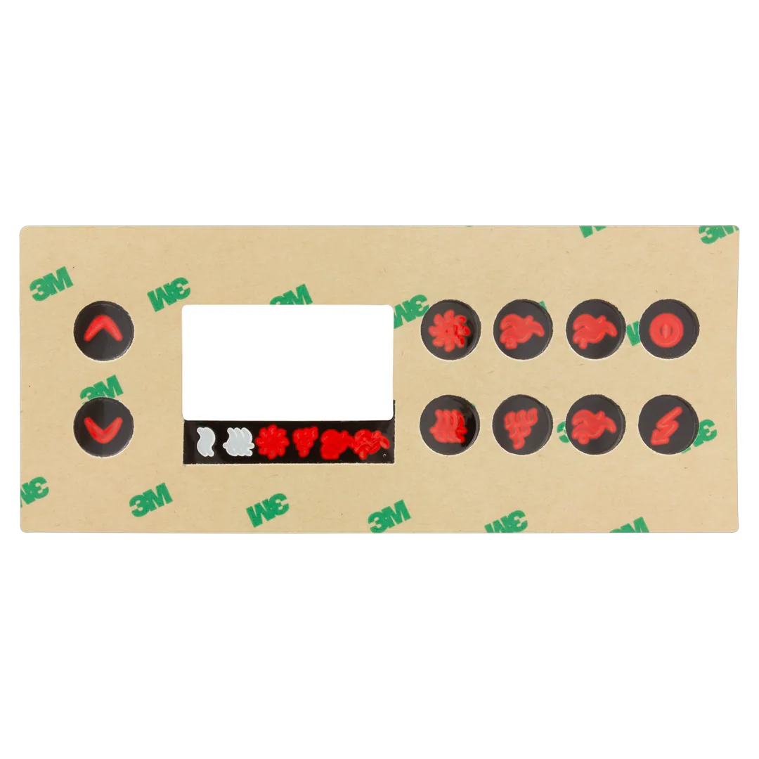 Gecko TSC-8 10 Button Overlay - Reverse