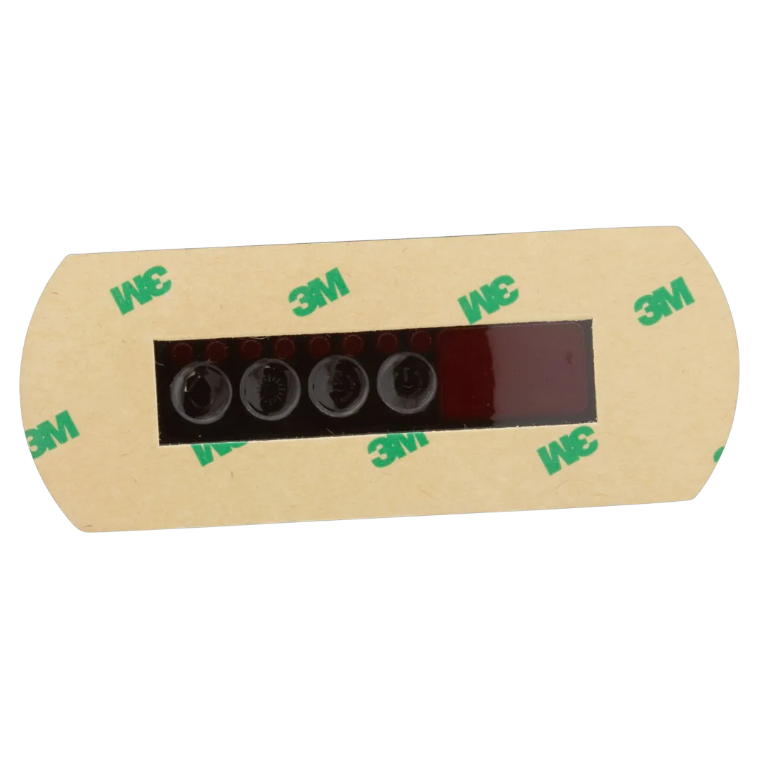Gecko IN.K200 4-Button Keypad Overlay - Reverse