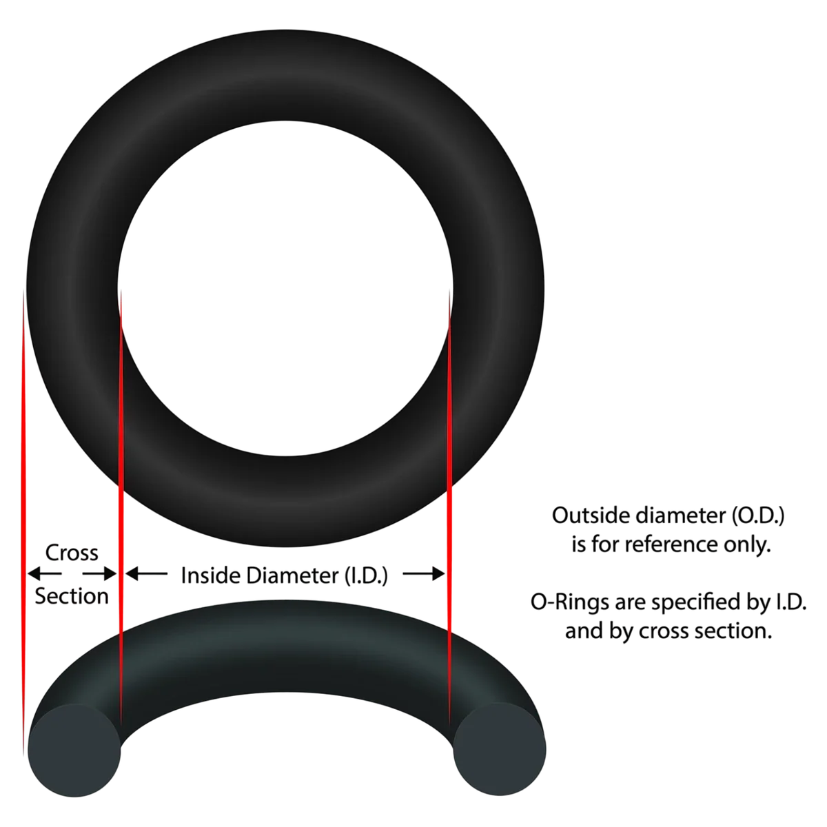Generic O-Ring 5-7/8 Inch 3/16 Cross Section