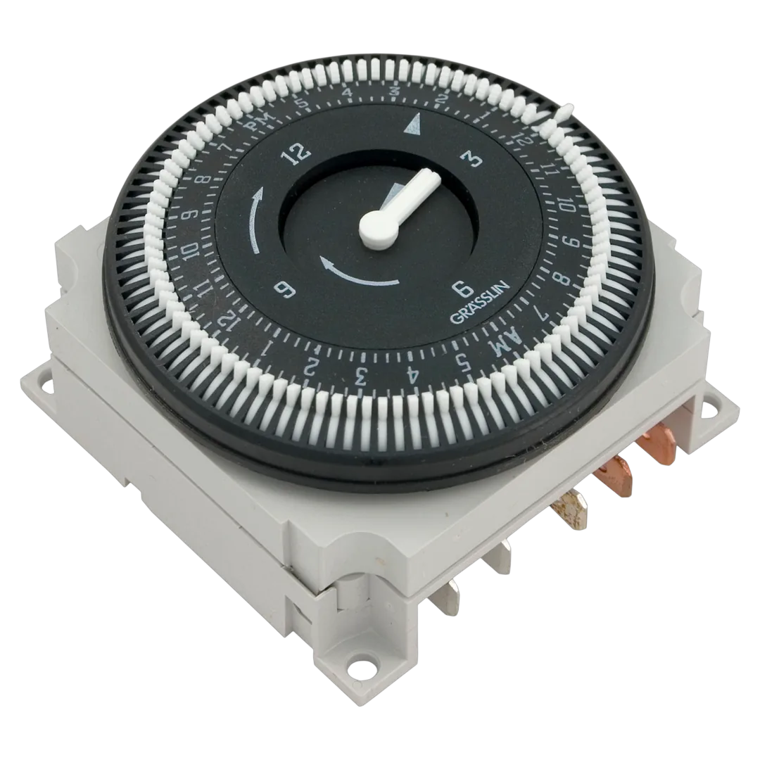 Grasslin FM/1STUZ-24V 24V 24-hour SPDT panel mount timer