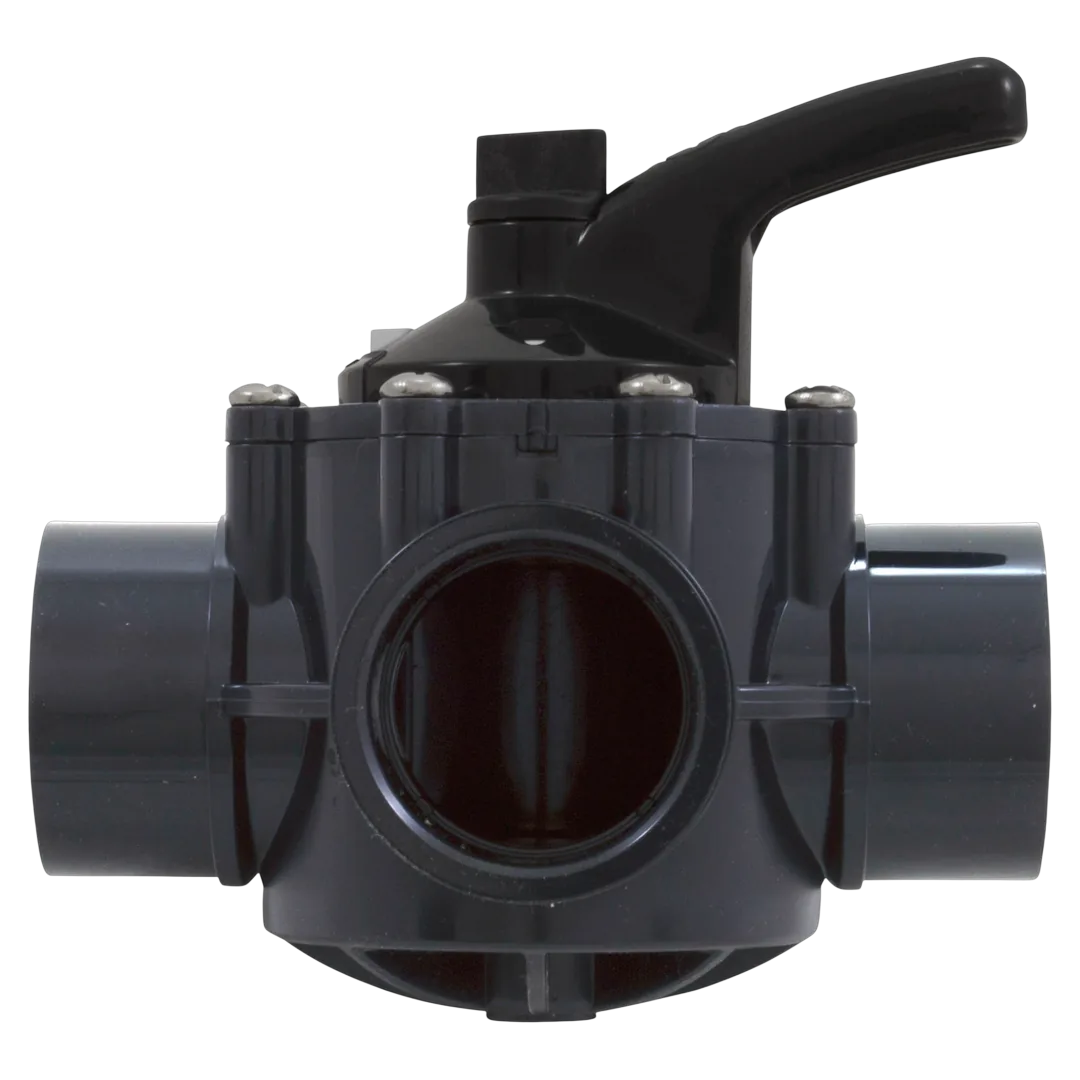 Hayward PSV3SDGR PVC 3-Way Diverter Valve - Front