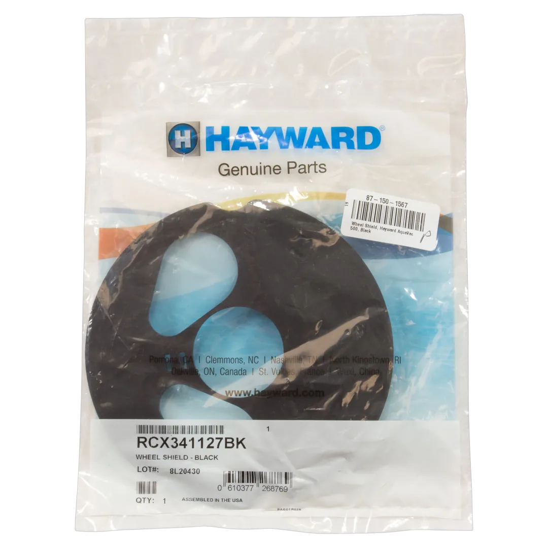 Hayward AquaVac 500 Wheel Shield - Black - Package