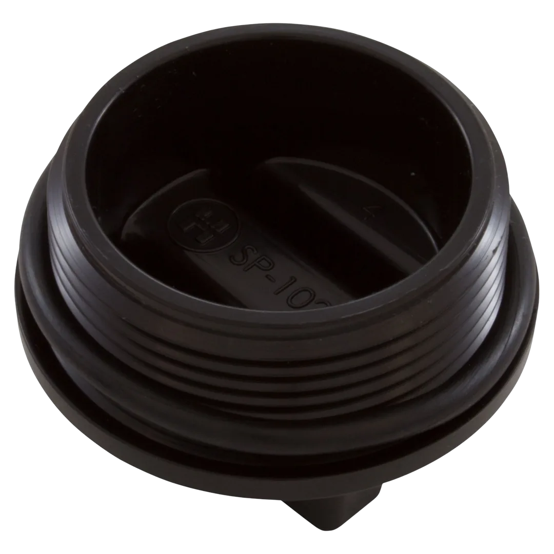 Hayward 1-1/2" MIP Black Concrete Pool Drain Plug - Reverse