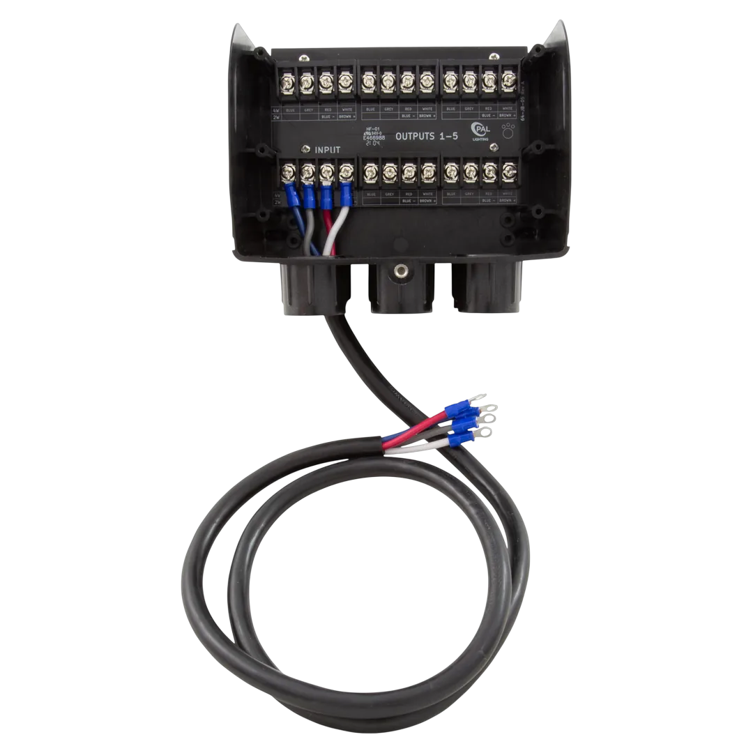 PAL Lighting 64-JB-5 5 Way Junction Box - Open