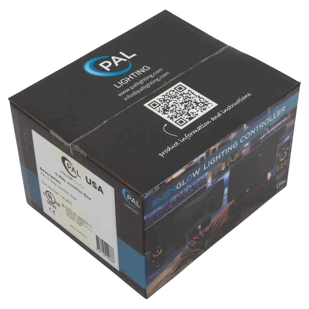 PAL Lighting 64-JB-5 5 Way Junction Box - Package