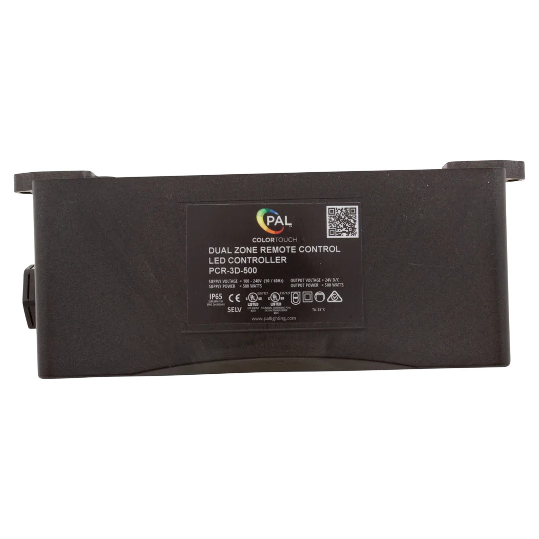 PAL Lighting 64-PCR-3D-500 Multi-Color Remote Transformer - Label