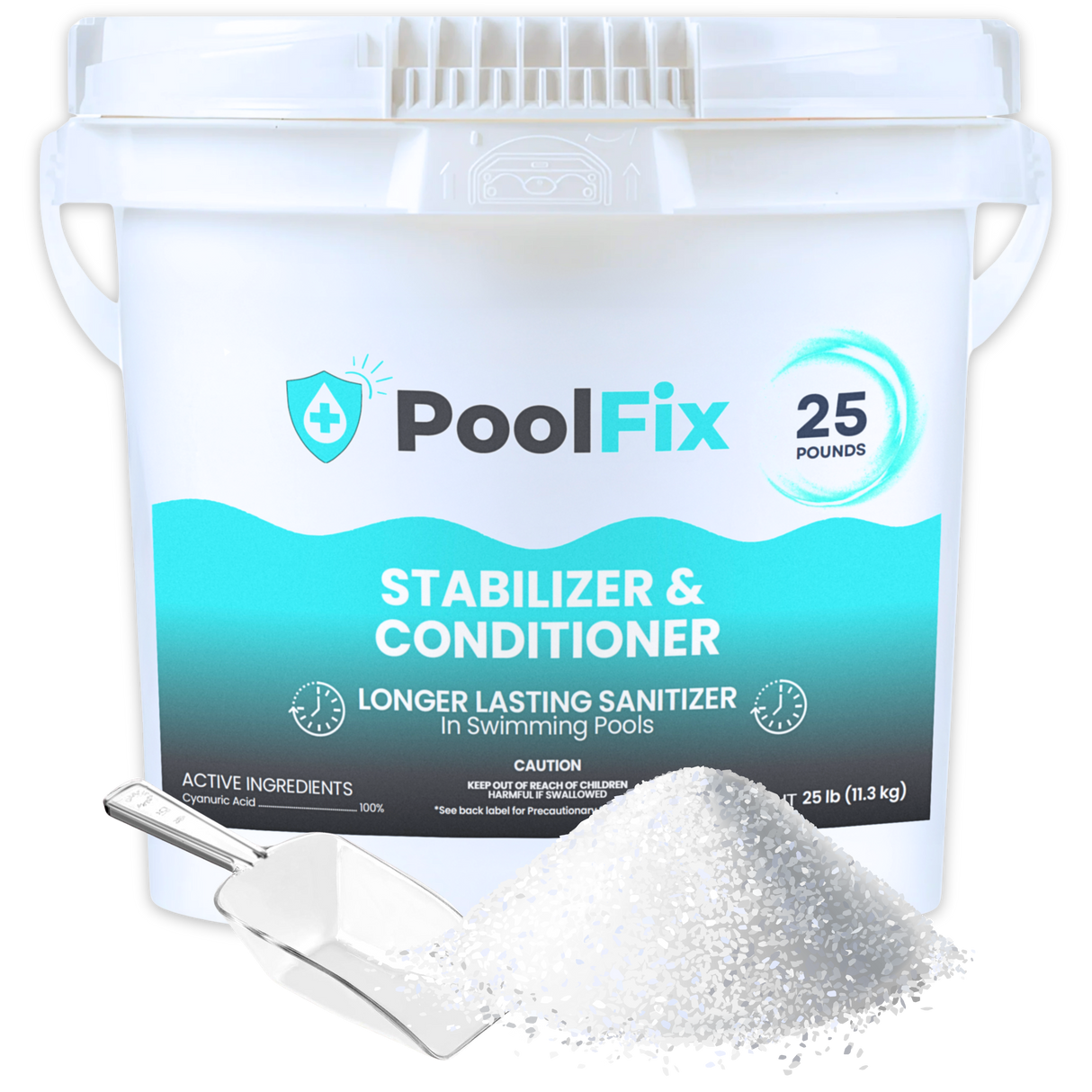 PoolFix Chlorine Stabilizer & Conditioner (Cyanuric Acid) – Protects Pool Chlorine