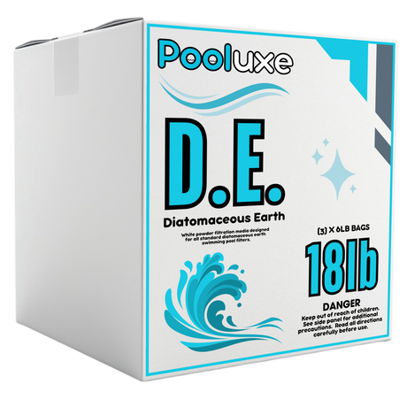 Pooluxe Premium Diatomaceous Earth Powder - 6LB Bags for Crystal Clear Swimming Pools