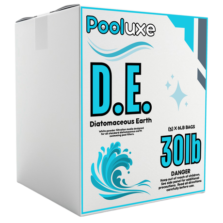 Pooluxe Premium Diatomaceous Earth Powder - 6LB Bags for Crystal Clear Swimming Pools