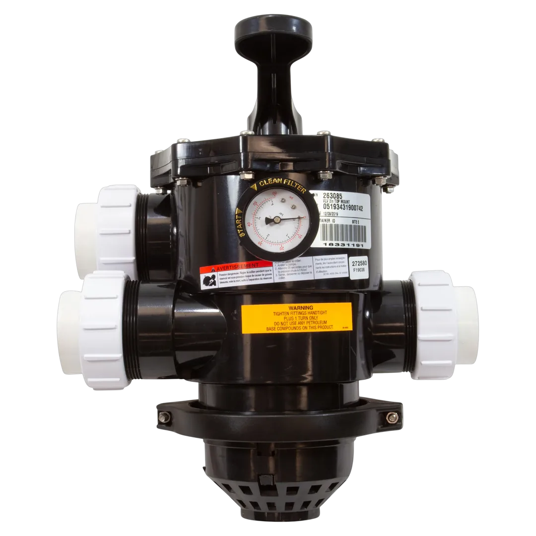 Pentair 262525 2 in. Top Mount Multiport Valve - Back