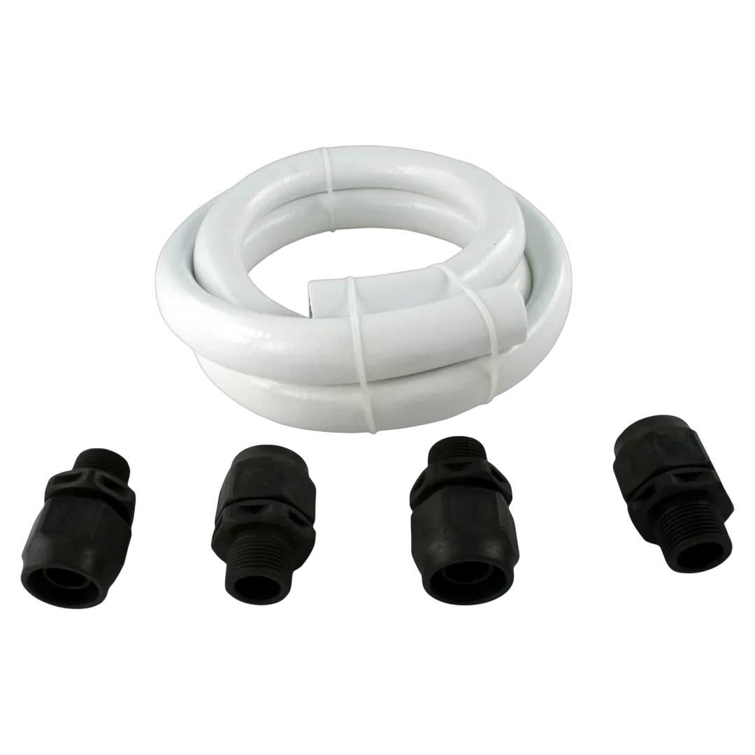 Pentair LA01N Booster Pump Hose Kit 353020 - white 6 ft