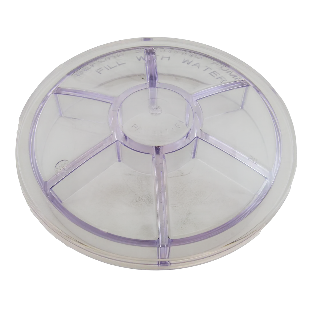 Clear Pentair WhisperFlo pump lid cover