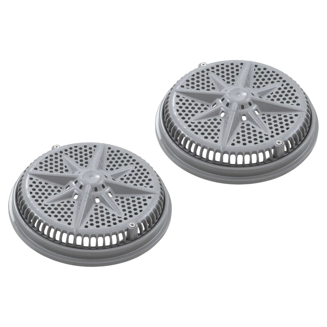 Pentair 500147 Main Drain Cover, Gray, 2-Pack