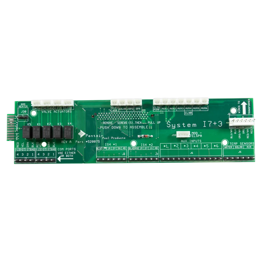 Pentair IntelliTouch i7+3 Personality Circuit Board 520266