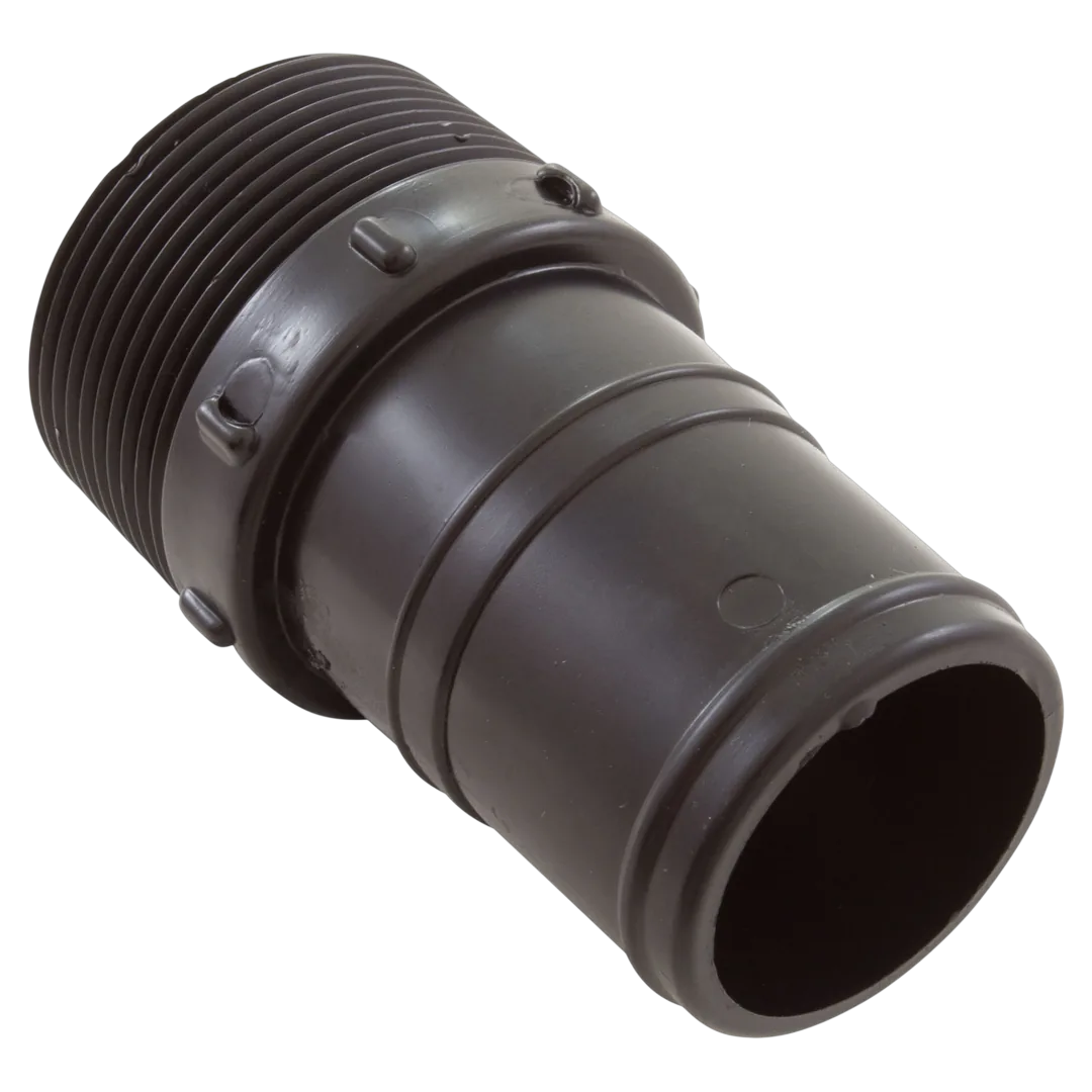 Pentair 711006Z 1.5 in tapered hose adapter, black PVC