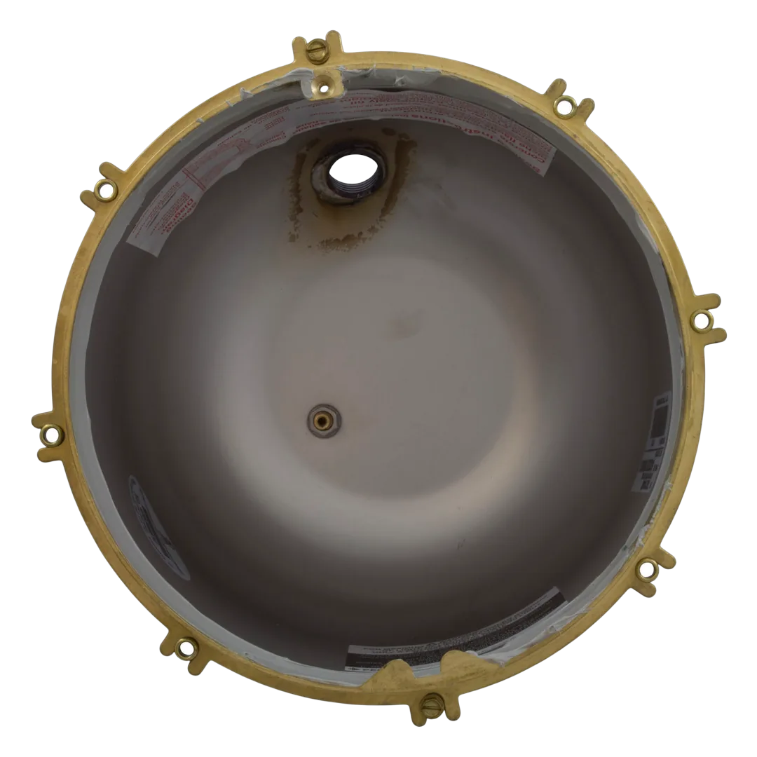 Pentair 78210400 Large Stainless Steel Light Niche, 3/4 inch Top Hub - Front
