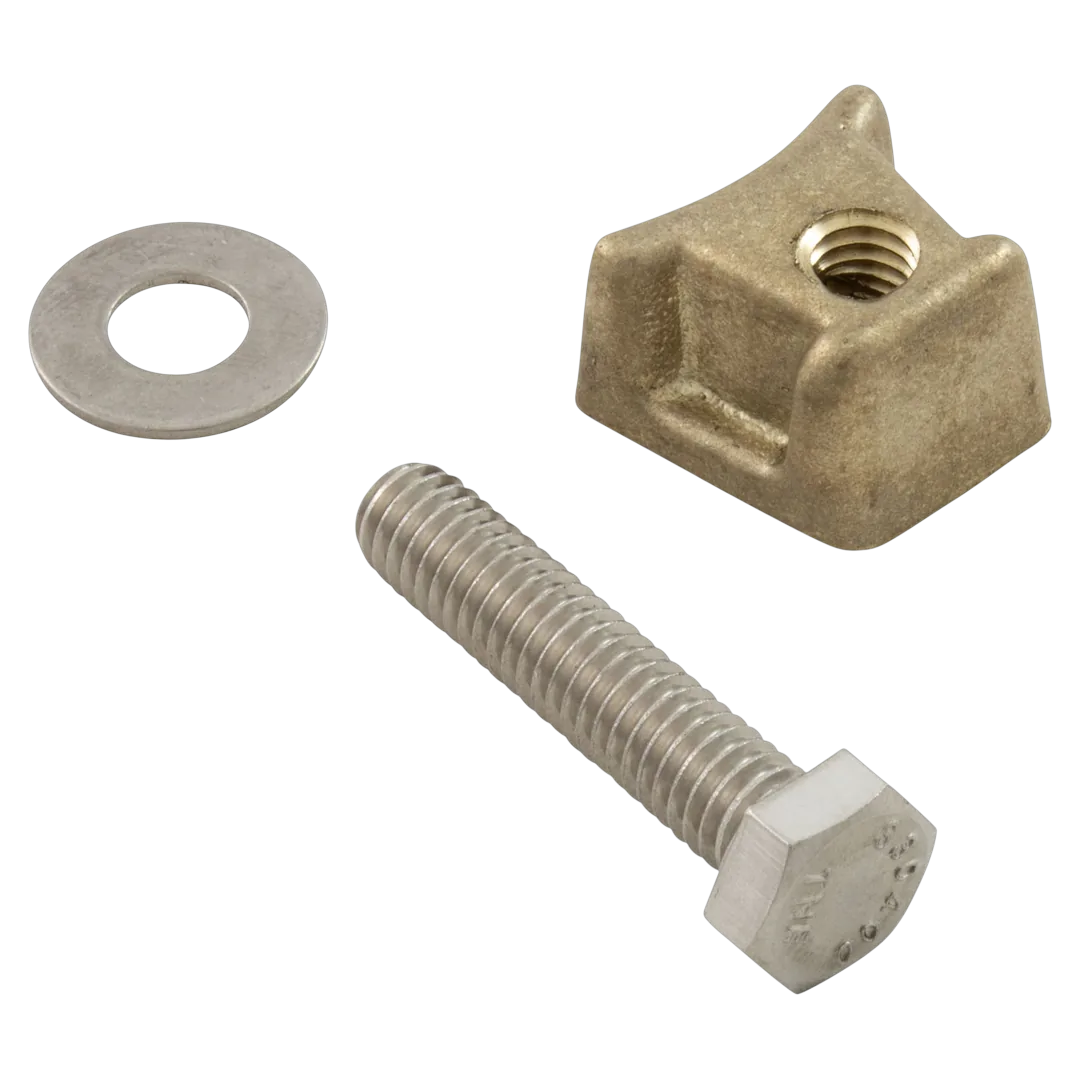 Perma-Cast PW wedge assembly with bolt and washer