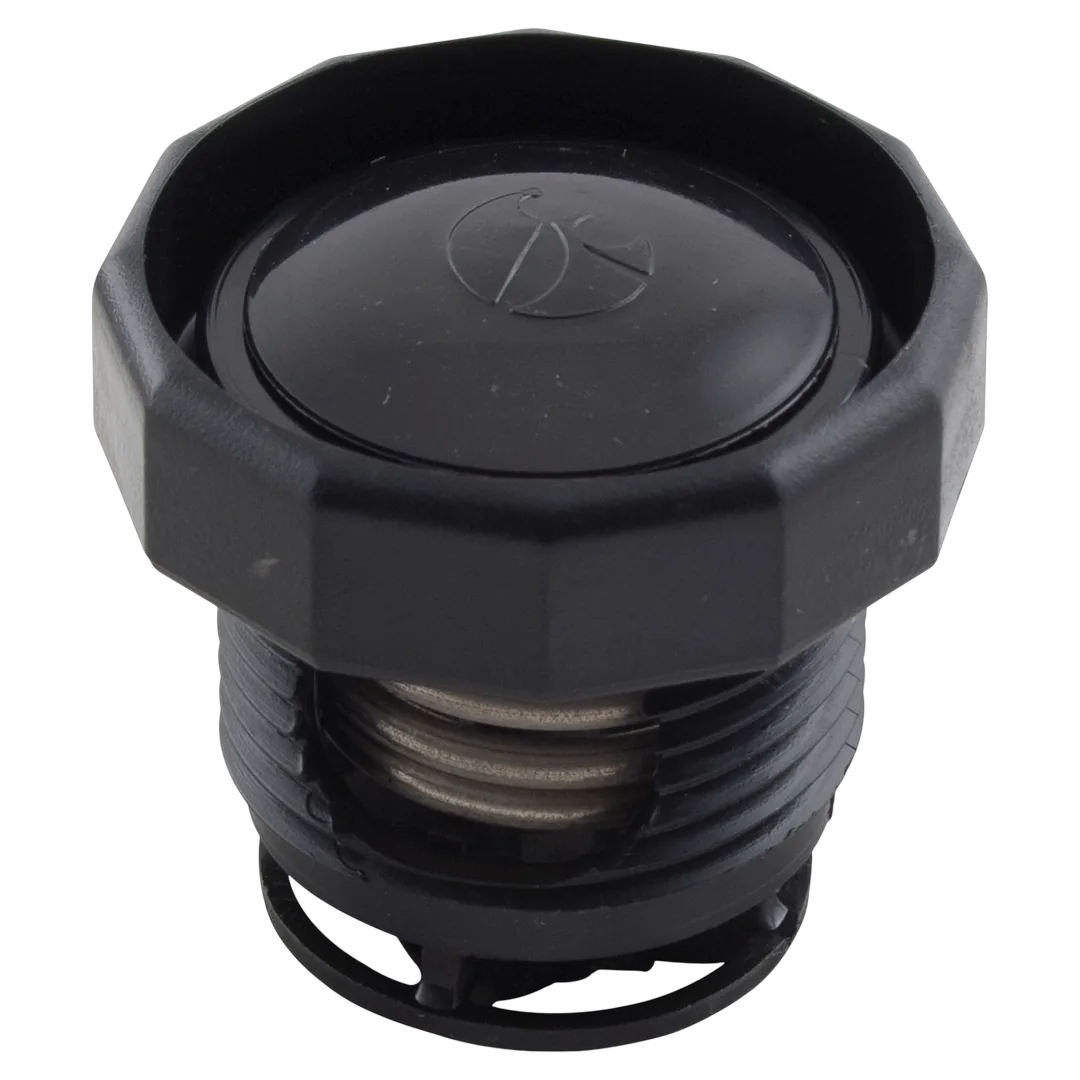 Black Polaris Pressure Relief Assembly for Vac-Sweep