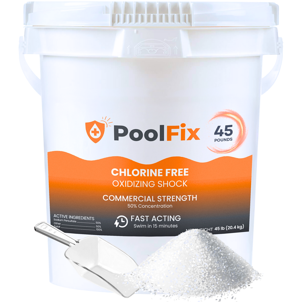 PoolFix Non-Chlorine Spa Shock (MPS Oxidizer) – Clears Hot Tub Water Fast