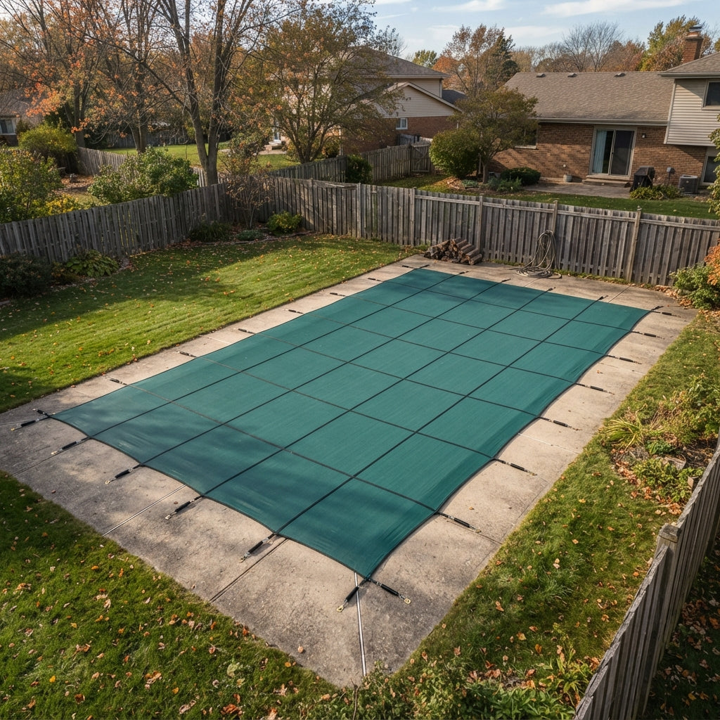GLI Secur-A-Pool 12' x 24' Rectangular Mesh Safety Cover