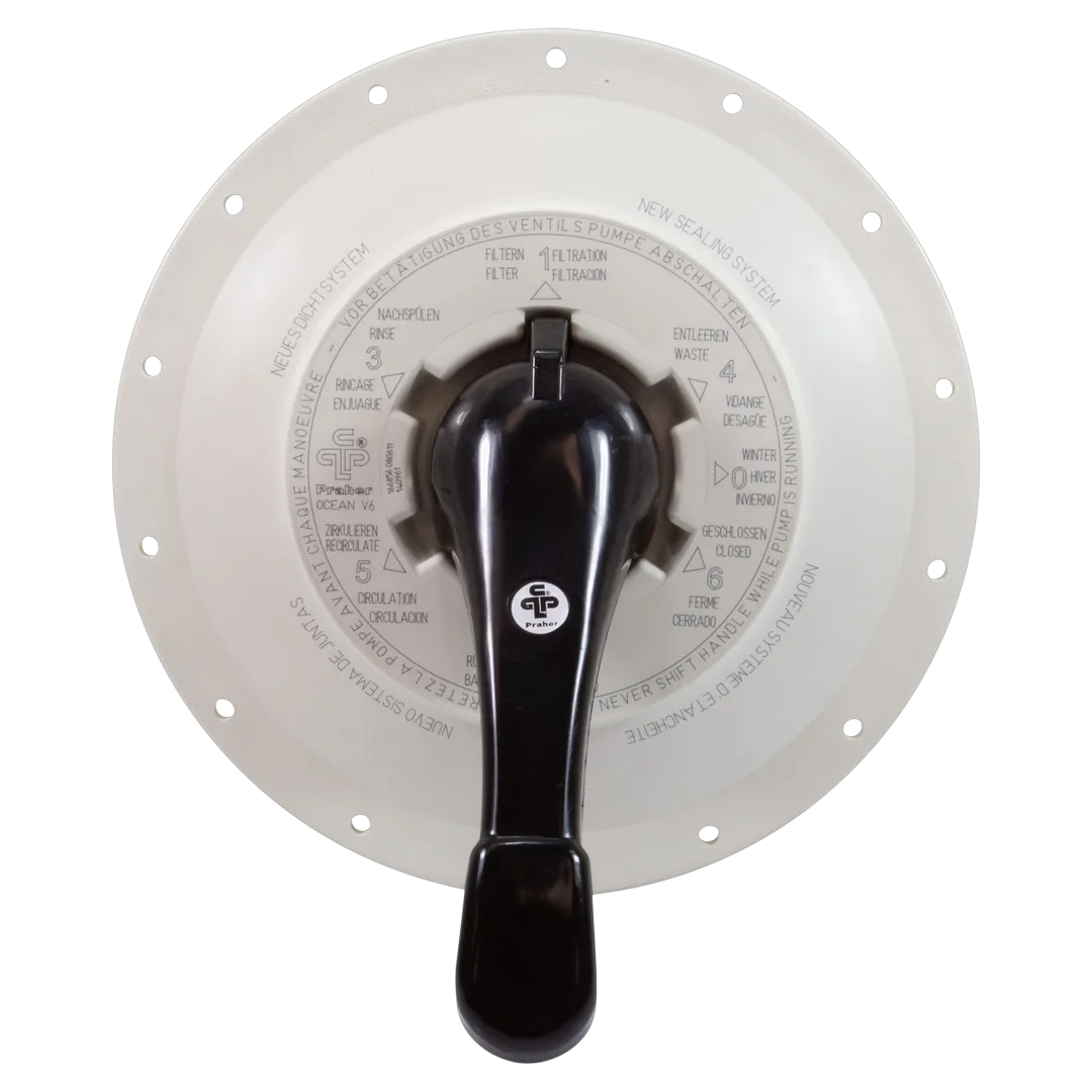 Praher ABS Top/Side Mount Valve 3 in Lid Assembly - Top