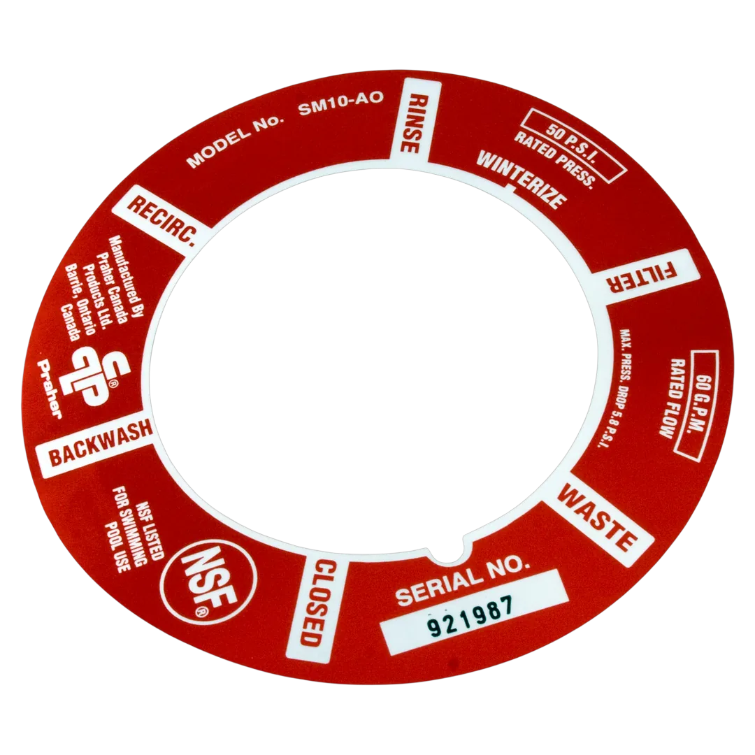 Praher E-5-S1 Side Mount Valve 1.5 in Decal