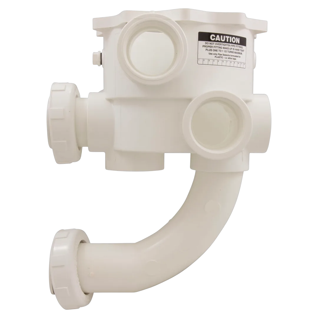 Praher E-55-S2PP3 Body Assembly for SM2-PP3 Valve, 2 in, White - Side (1)