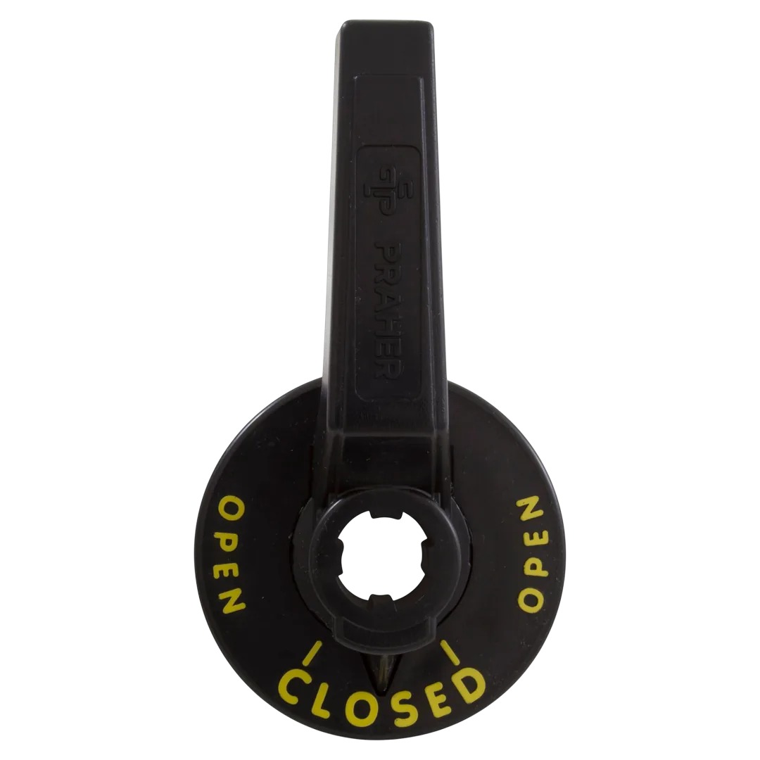Praher OV3-200-2 Handle 3-Port Valve - Top