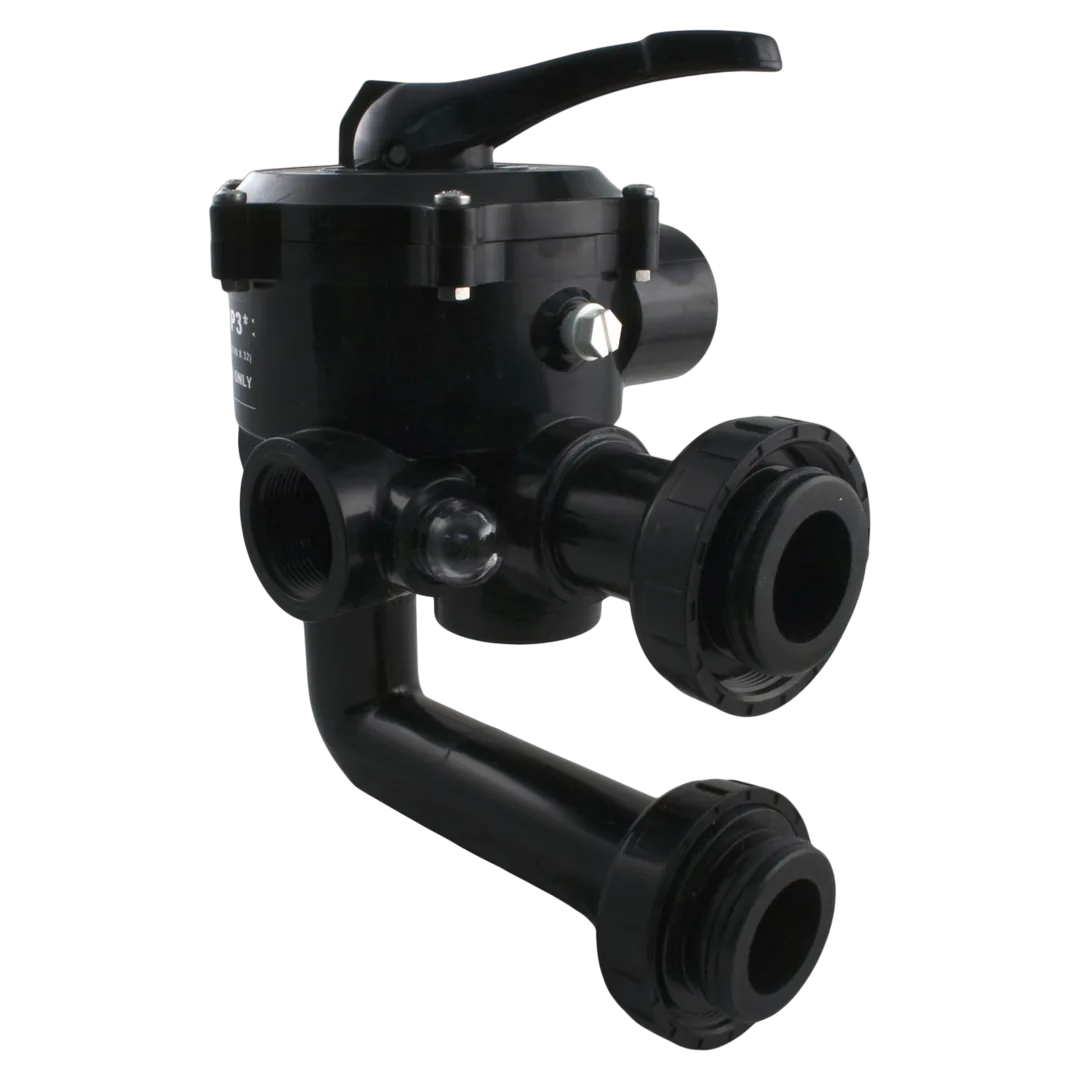Praher SM1-HP3 1-1/2 in multiport valve with Hayward plumbing