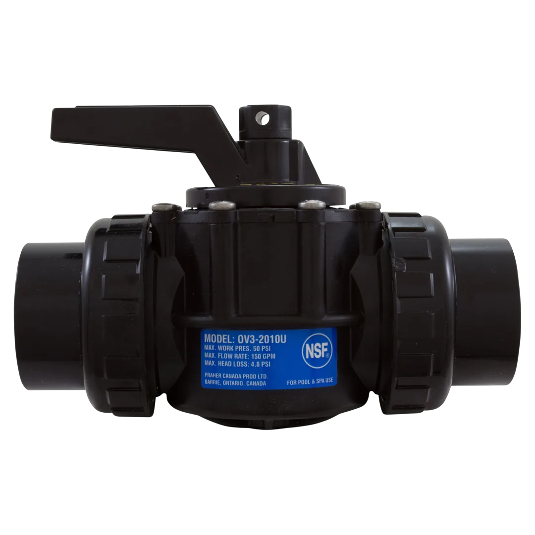 Praher OV3-2010U 2" 3-Port Unionized Valve - Back