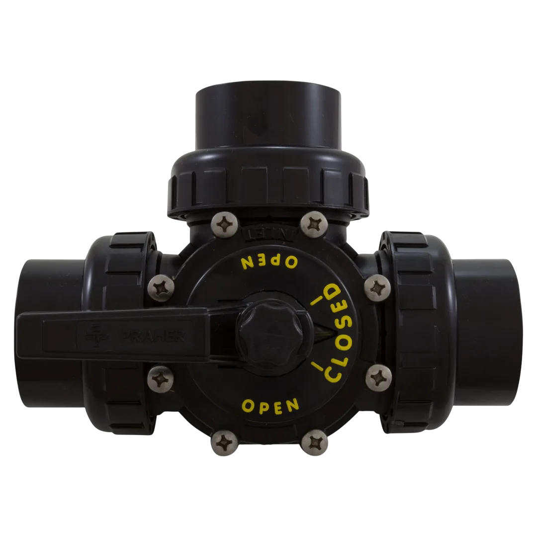 Praher OV3-2010U 2" 3-Port Unionized Valve - Top