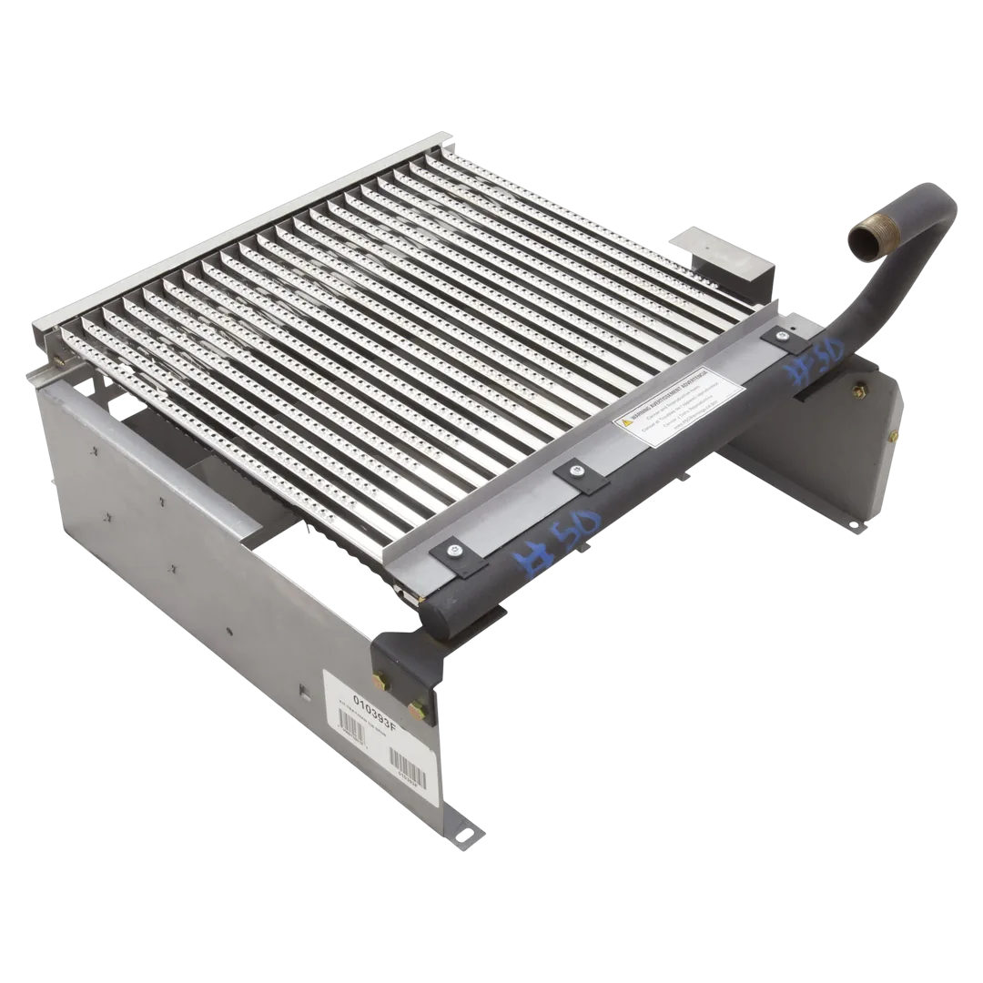 Raypak 336A Burner Tray with Burners - Reverse