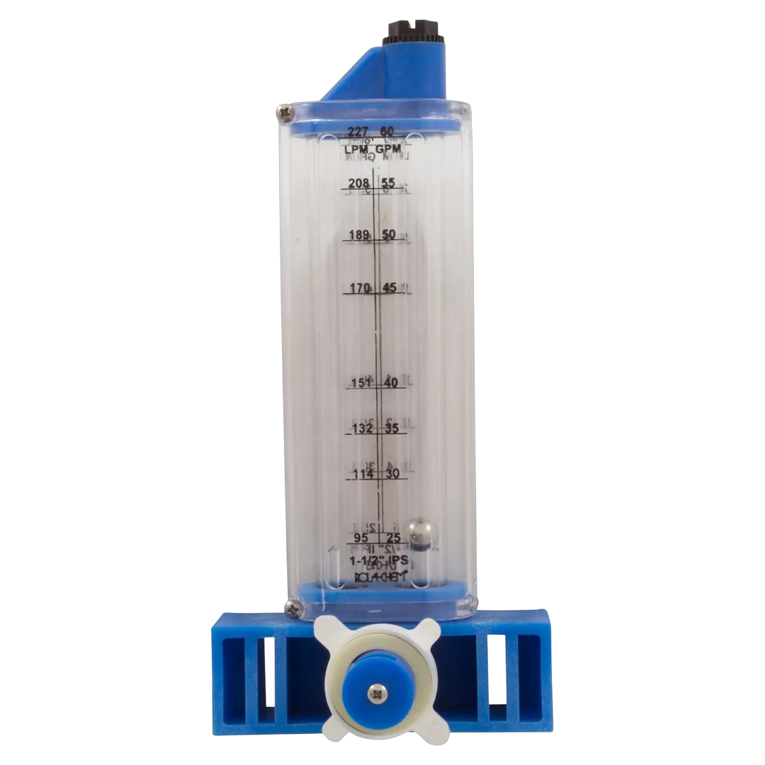 Rola-Chem 570341V PVC Vertical Flowmeter - Front