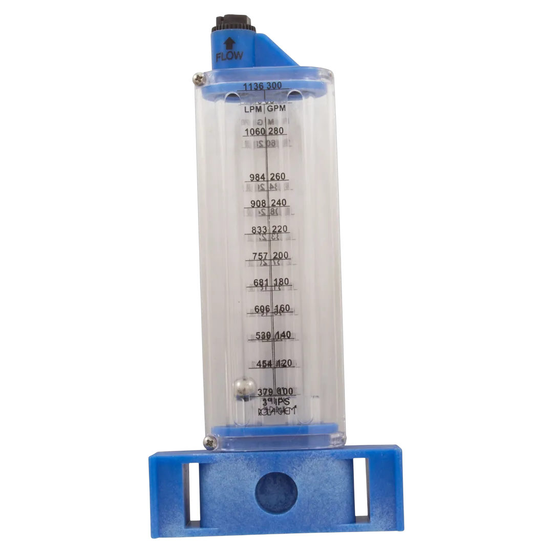 Rola-Chem 570371V Flow Meter Vertical Mount - Back