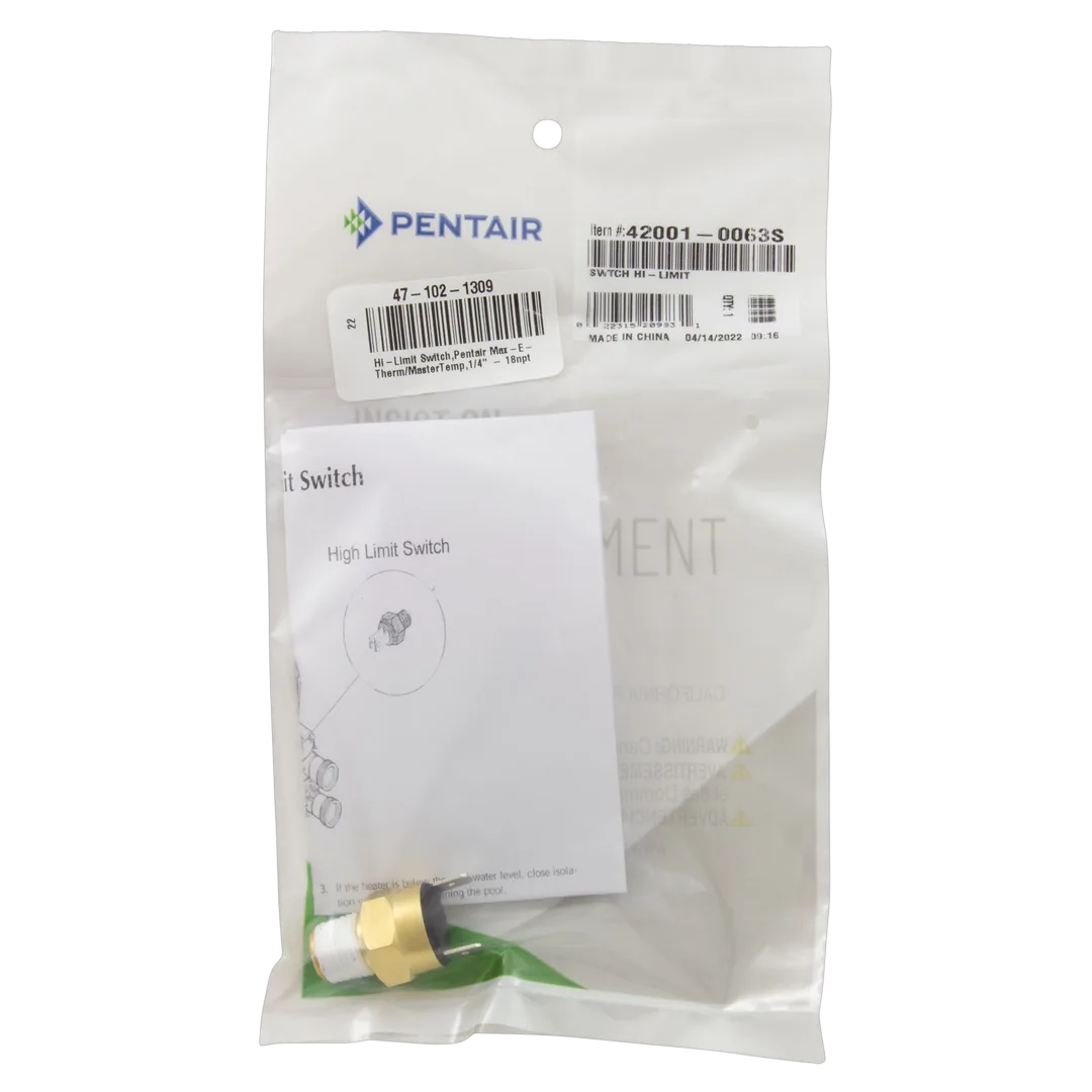 Pentair MasterTemp and Max-E-Therm High Limit Switch - Package